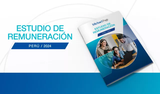 Portada del 'Estudio de Remuneración Perú 2024' de Michael Page.